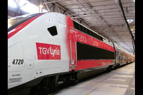 The reliveried Euroduplex sets are due to be refurbished internally before taking over the international services in December. (Photo: Lyria)
